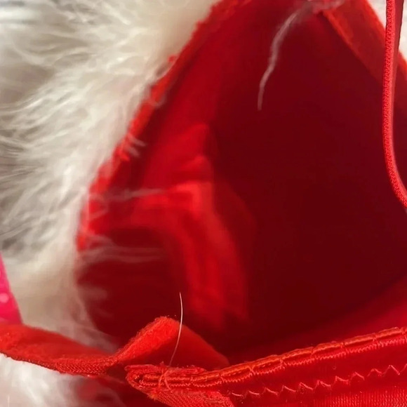 Pucker Up Red Fur Trimmed Mrs.Clause Nightgown - Picture 10 of 12